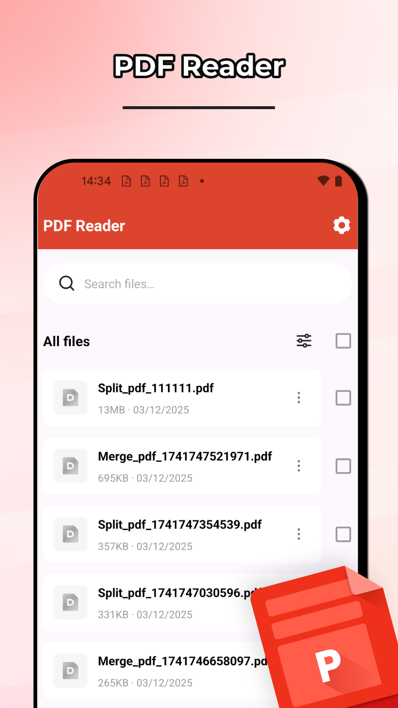 PDF Reader App Screenshot